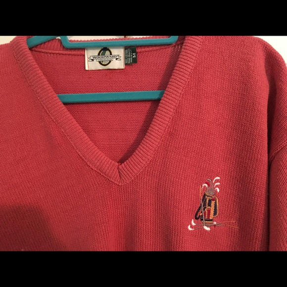 Men’s V-neck Cotton Golf Sweater - Picture 4 of 8